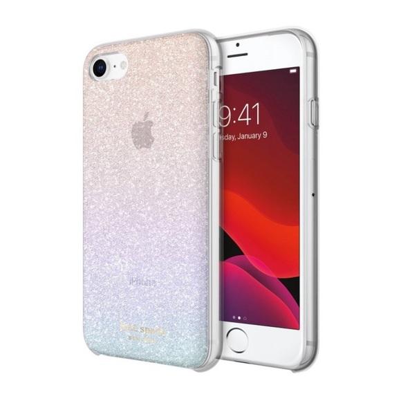 Kate Spade New York Apple iPhone SE/7/8 Protective Hardshell Case: Ombre Glitter - Picture 5 of 6